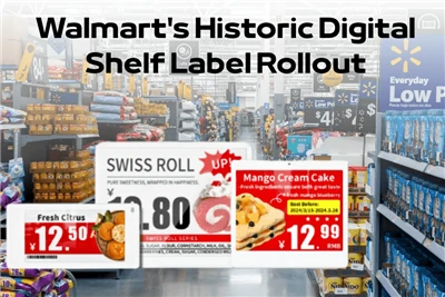 Walmarts historische Einführung digitaler Regaletiketten