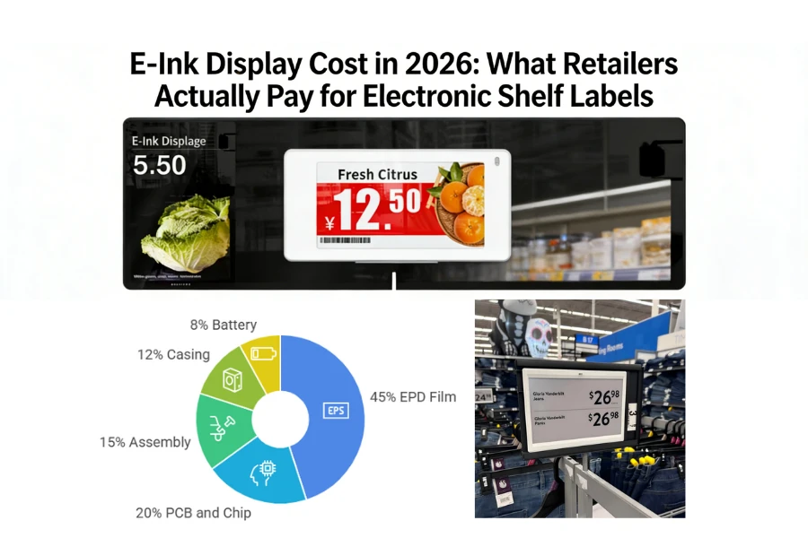 E-Kosten für Tintendisplays im Jahr 2026: Was Einzelhändler tatsächlich für e...