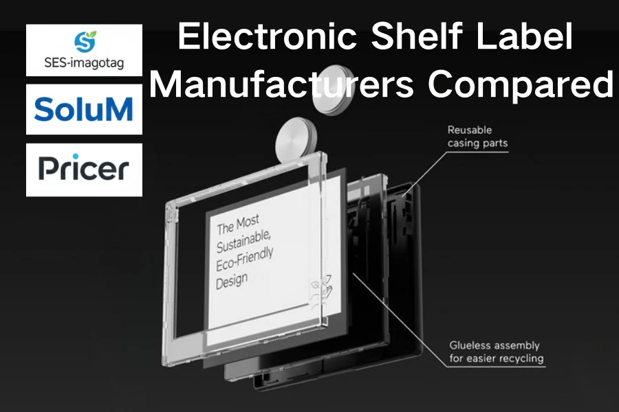 Hersteller elektronischer Regaletiketten im Vergleich: SES-imagotag vs. SoluM...