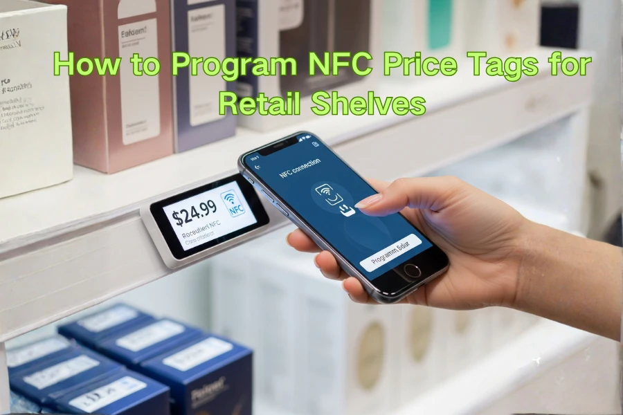 So programmieren Sie NFC-Preisschilder für Einzelhandelsregale