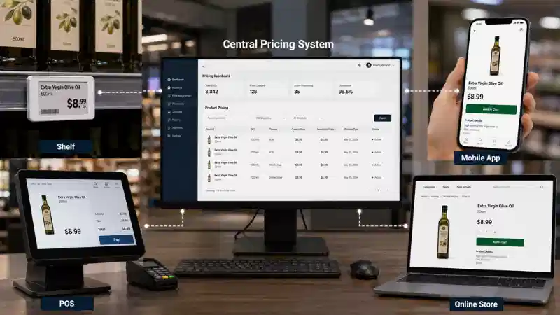 Omnichannel-Preiskonsistenz: So synchronisieren Sie Regal-, POS-, App- und On...